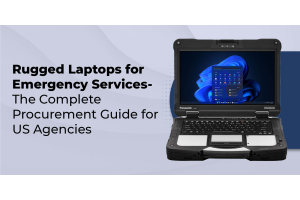 Banner images for rugged laptop for emergency services
