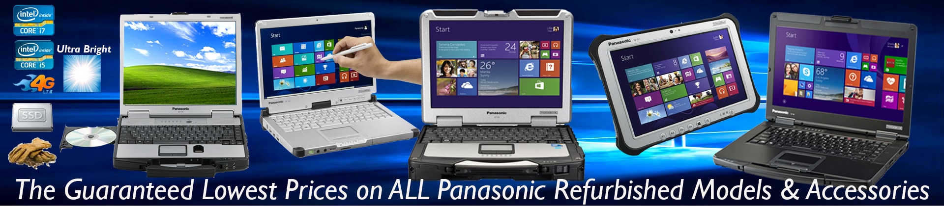 Panasonic Fully Rugged Latops: CF-29, CF-30, CF-31
