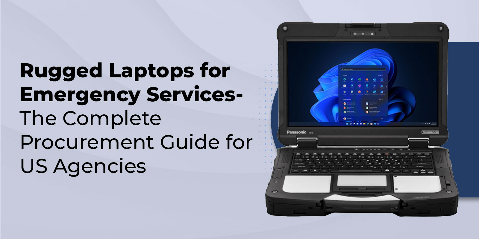 Banner images for rugged laptop for emergency services