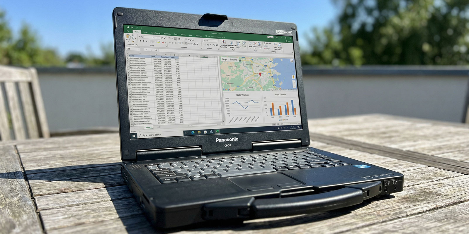 laptop showing map