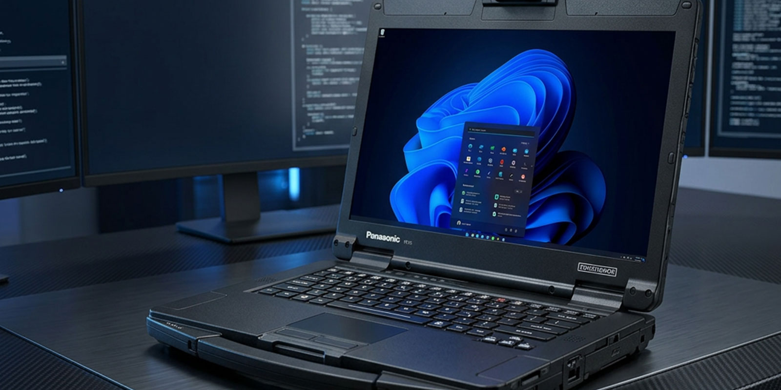 laptop in closed room