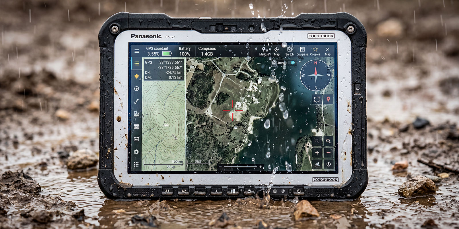 location map in laptop