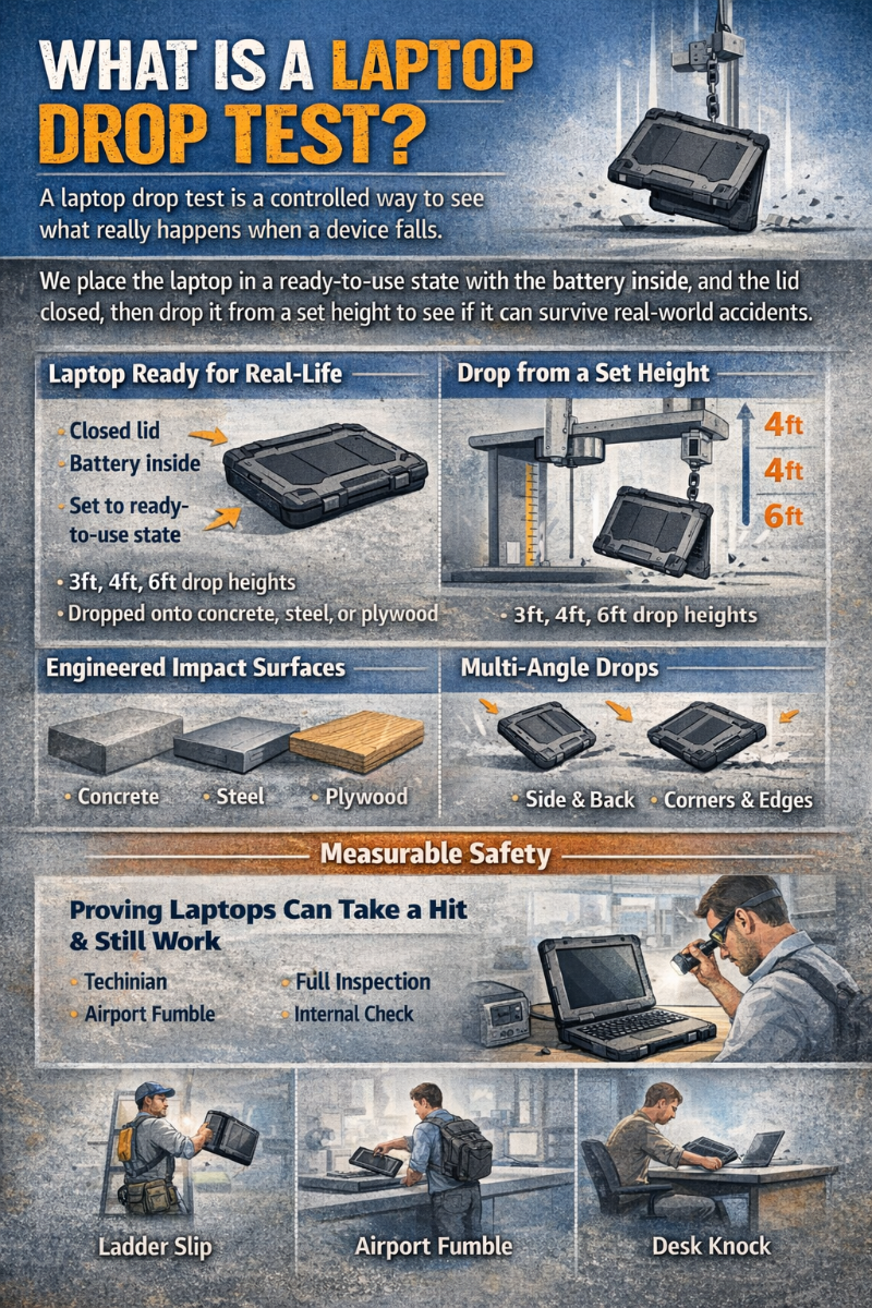 what is laptop drop test